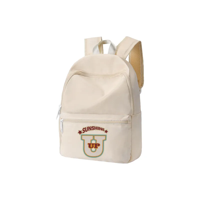 TURN UP Polyester Backpack Regular Unisex Apricot-9