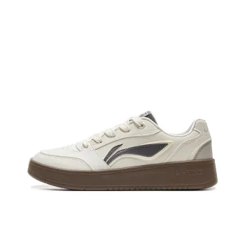 LiNing Yuanbao V3 Anti Slip Wear Resistant Low Top Skateboard Shoes Men's Ecru