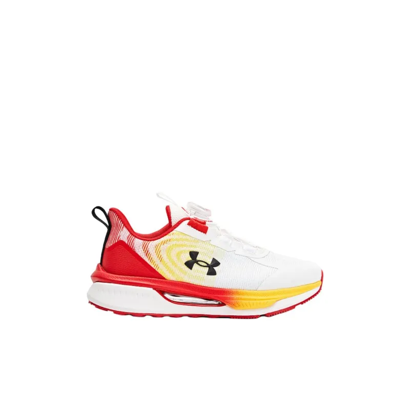 Under Armour Anti Slip Wear Resistant Low Top Kids' Running Shoes White Red Kids'-1