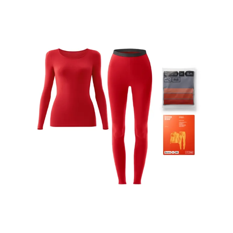 Bananain Red Plan Series Thermal Set Unisex-37