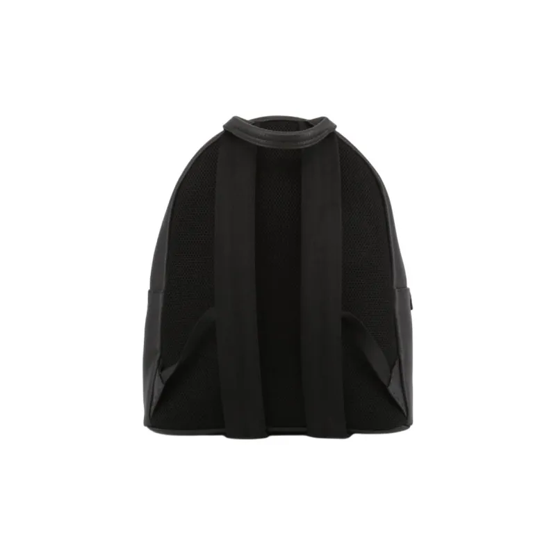 FENDI Natural Leather Backpack Unisex Black-2