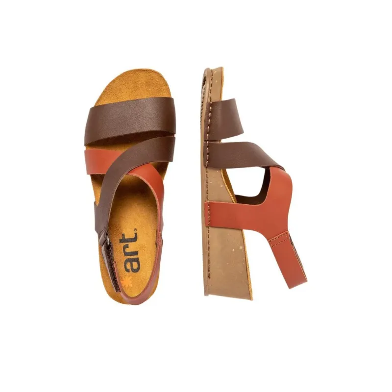 Art I LIVE Strap Sandals 4.5cm Women's Brown-2