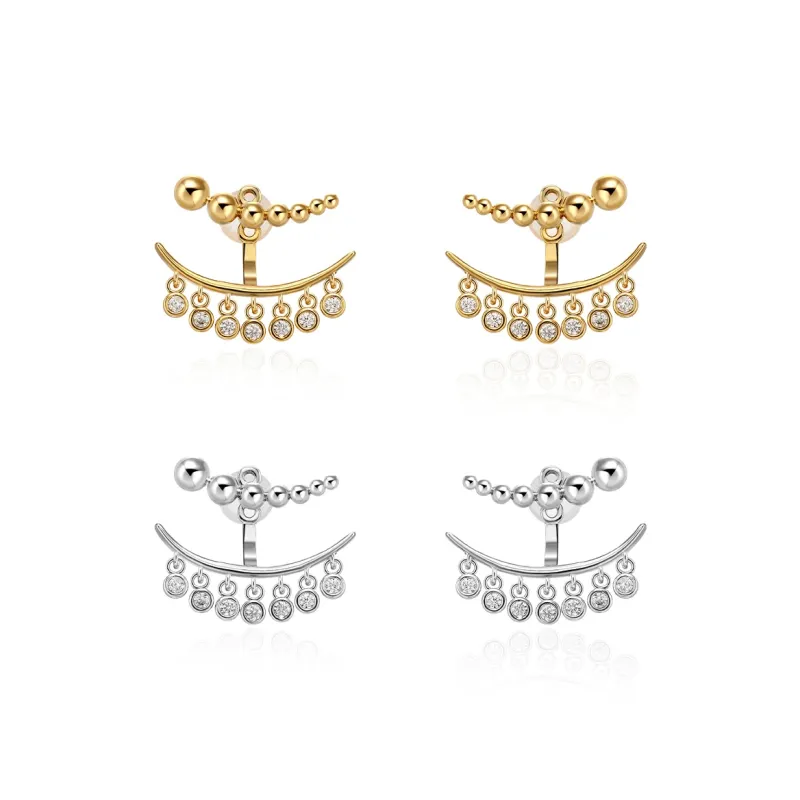BOONEE ALUS Karat Gold Plated/White Gold Plated Copper Earrings Women's-3
