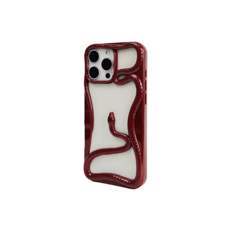 Sopi TPU Material Cut Out Snake Year Limited Phone Cases Compatible With IPhone 16/15 Pro Max/Apple 13/14 Pro/Max-11