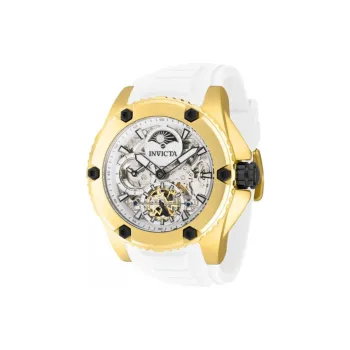 INVICTA Wrist Watch Automatic Mechanical Movement Silicone Strap 51mm Cut-Out Dial Men's Watches