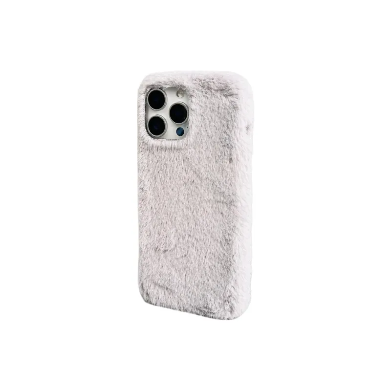 Wei Xin Plush Material Solid Color Plush Lanyard Phone Cases Compatible With IPhone 16/15 Pro Max/Apple 13/14 Pro/Max-24