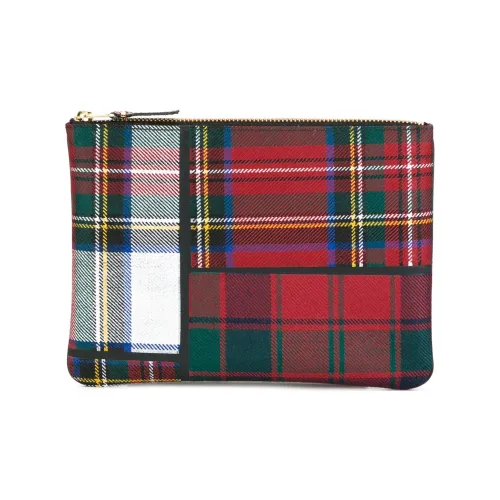 CDG Polyurethane With Wool Wallet Clutch Regular Women's Multicolor