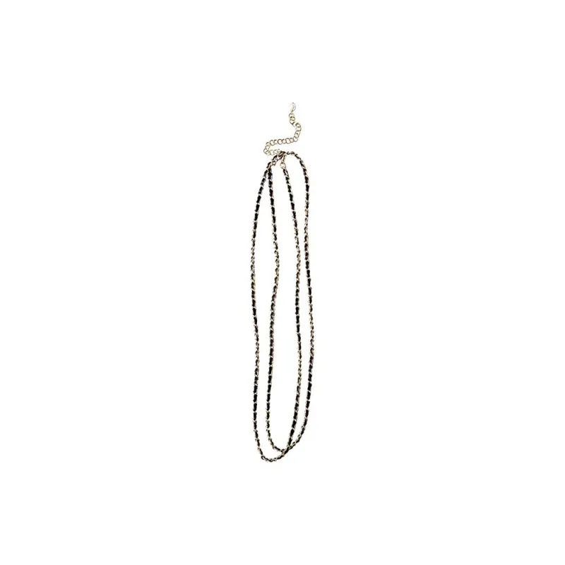 ANNAYA Stainless Steel Necklaces Unisex Black-1