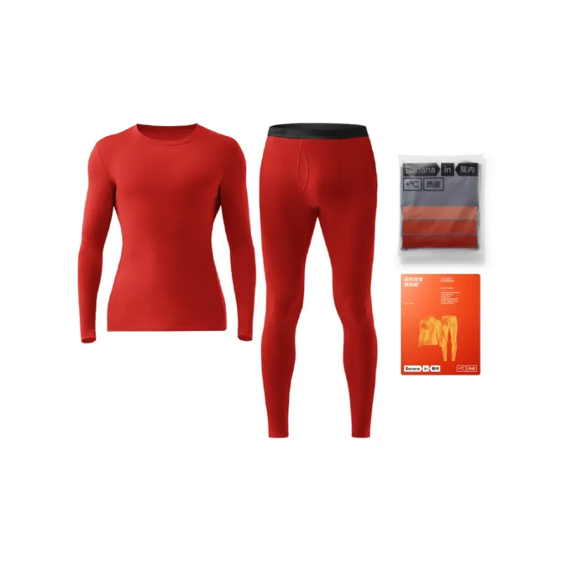 Bananain Red Plan Series Thermal Set Unisex-55