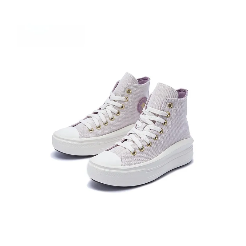 Converse All Star Anti Slip Wear Resistant High Top Kids Canvas Shoes Violet Teenagers-2