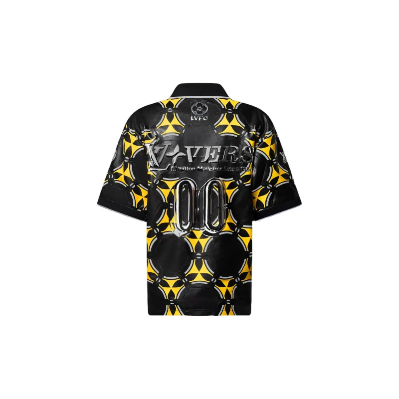 LOUIS VUITTON Soccer Ball Patchwork Leather Short Sleeved Top-1
