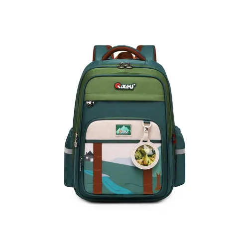 Seven Star Fox Polyester Student Bag Sapphire Blue/Mail Green/Light Purple/Dusty Pink/Apple Green