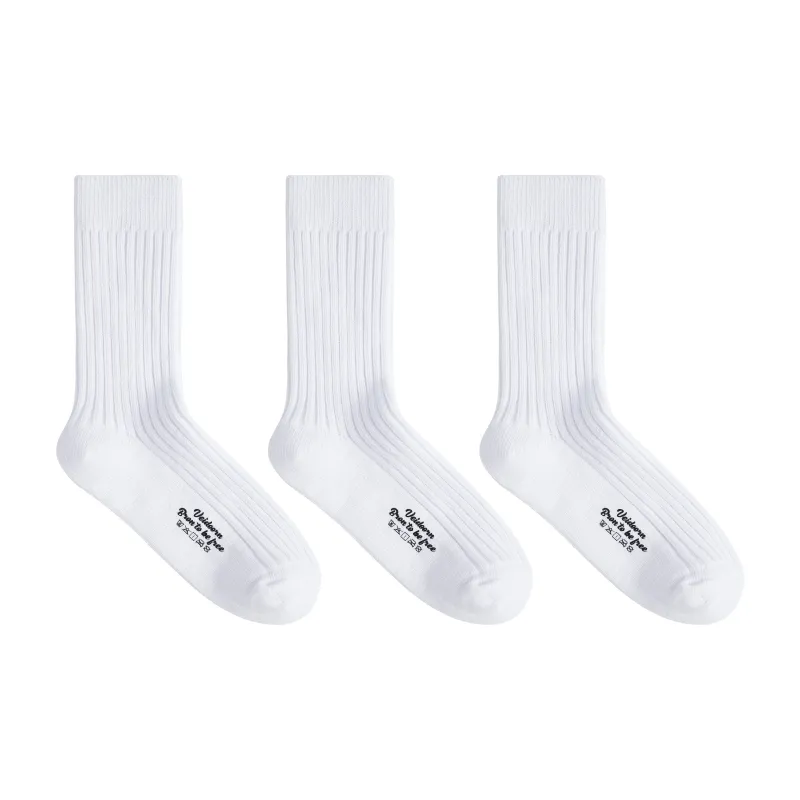 VEIDOORN Knee High Socks Unisex 3 Pack-0