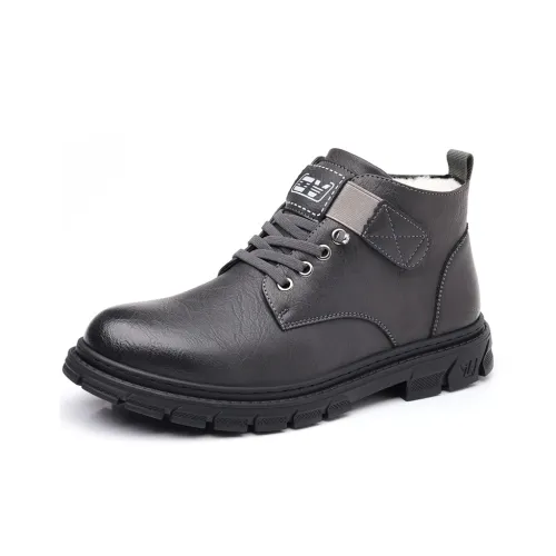 Bull charm Martin Boots Men Gray/Khaki