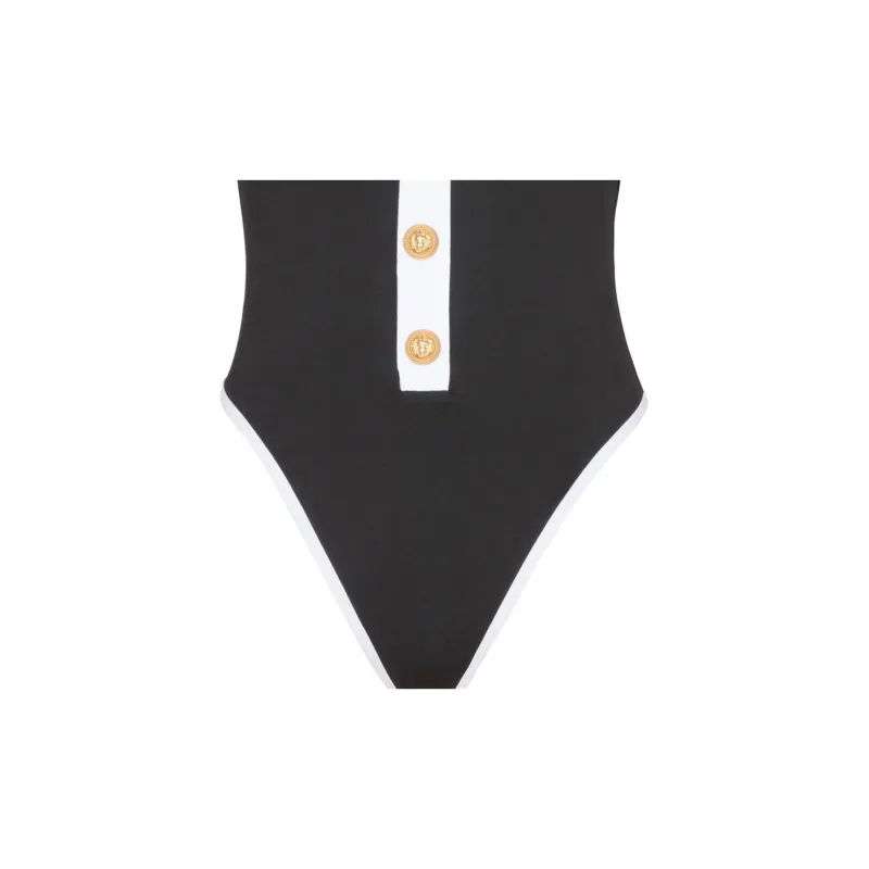 BALMAIN SS24 One piece Swimsuit Women's Black-4