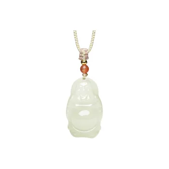 YUYIHUAN Hetian Jade Necklaces Pale Greenish White Jade Women's