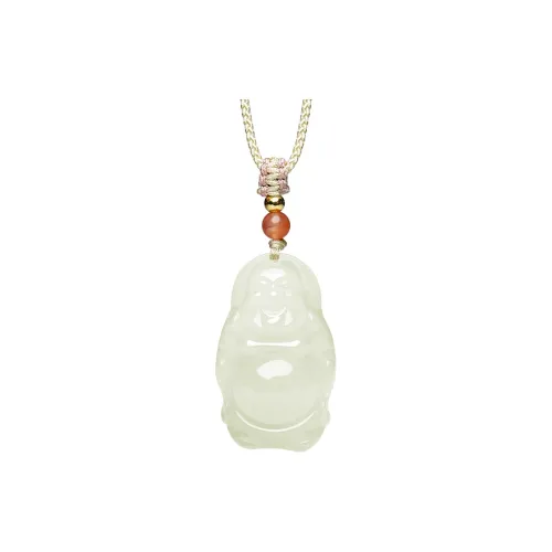 YUYIHUAN Hetian Jade Necklaces Pale Greenish White Jade Women's