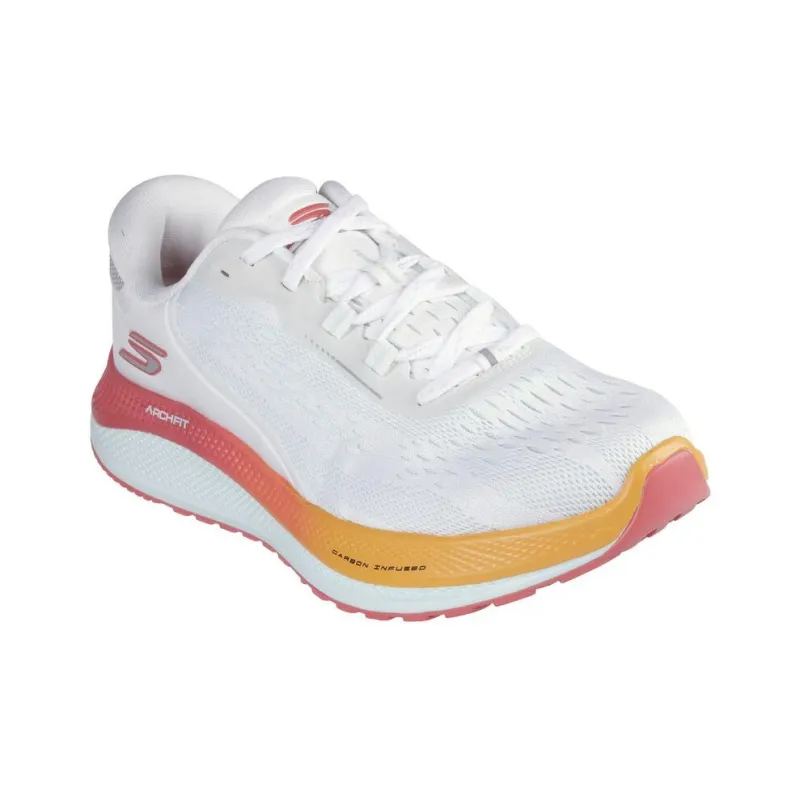 Skechers GO Run Persistence Anti-Slip Wear-Resistant Low-Top Training Shoes Women's White Red-2