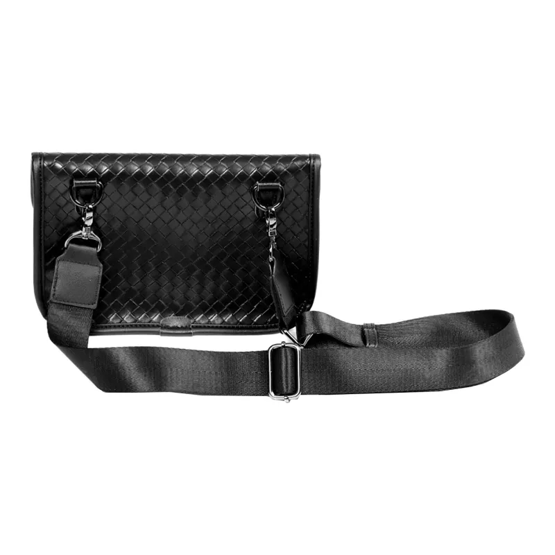 KONADCT PU Shoulder Bag, Crossbody Bag Regular Unisex Khaki/Checkered Black/Monogram/Gray/Woven Black-30