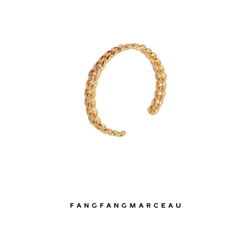 FANGFANGMARCEAU Zircon Bangles Unisex-0