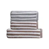 3 Pack (Coffee Towel *1, Gray Towel *1, Coffee Bath Towels *1)