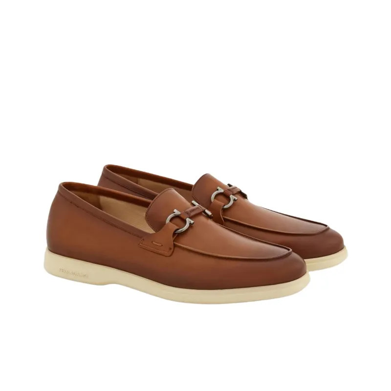 FERRAGAMO GANCINI Loafers Men's Brown-2