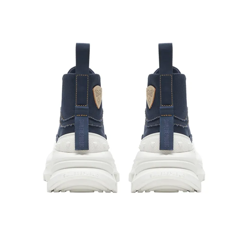 SMILEREPUBLIC QUEEN Anti Slip And Wear Resistant Height Increasing High Top Casual Shoes Unisex-26