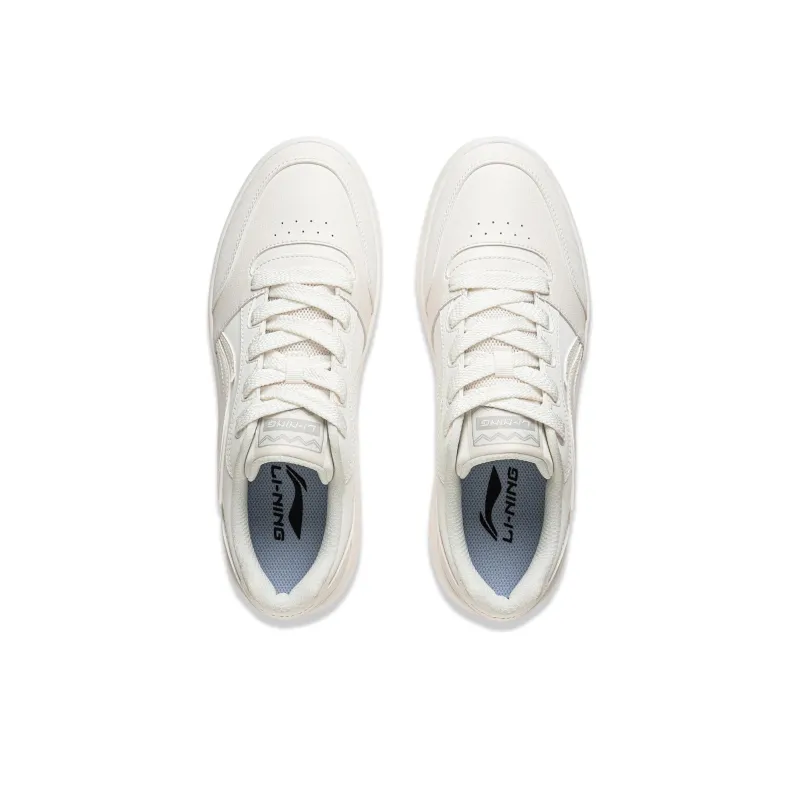 LiNing Yuanbao V3 Anti Slip Wear Resistant Low Top Skateboard Shoes Men's Mist White-3