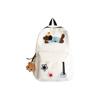 PAIBLOKS Corduroy Backpack Regular Unisex Multicolor
