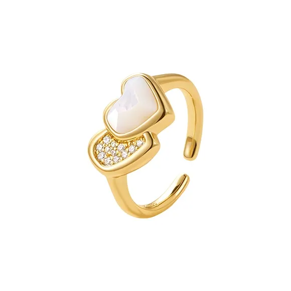 Amber Lollipop AMOUR Collection Shell Rings Women's-0