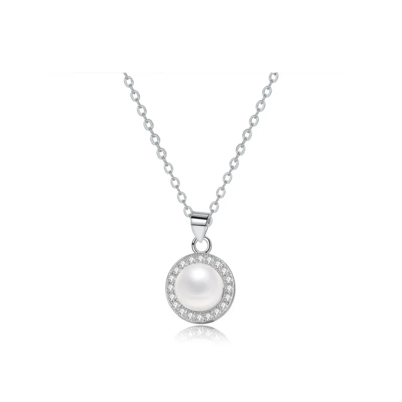 Beth Jewelry Pearl Necklace Hoop Earrings Women's-0
