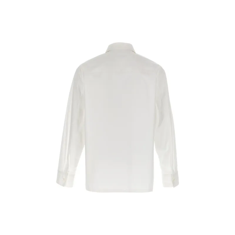 JIL SANDER Long Sleeved Zip Up Shirt-1