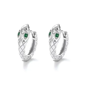 JOLLY NOTE Sterling Silver Earrings Unisex Good Luck