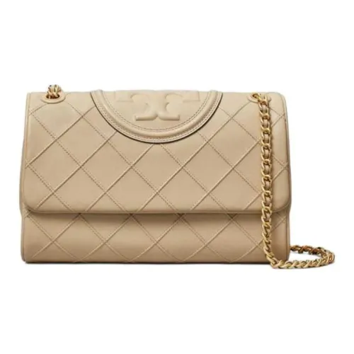 TORY BURCH Fleming Nappa Leather Crossbody Bag Shoulder Bag Women's Light Brown