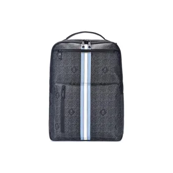 Hush Puppies PVC Polyvinyl Chloride Backpack Medium Size Men's Black