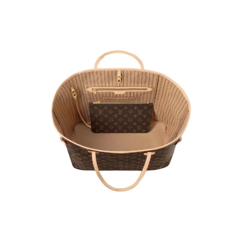 LOUIS VUITTON NEVERFULL Coated Canvas With Leather Combo Bag, Tote Bag, Shopping Bag, Handbag, Shoulder Bag Women's-5