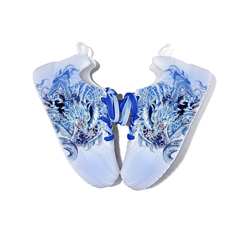 Cold Cicadas Yesterday Anti Slip Wear Resistant Low Top Skateboard Shoes Unisex-3