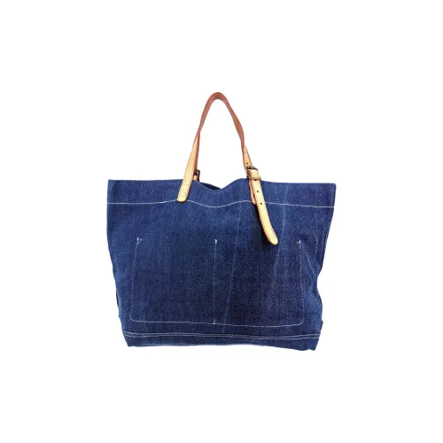 Alternative Country Denim Tote Bag, Shopping Bag, Handbag, Shoulder Bag Unisex Marine Blue