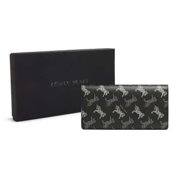 COWEC YCAKI Synthetic Leather Wallet Large Size Men's Black