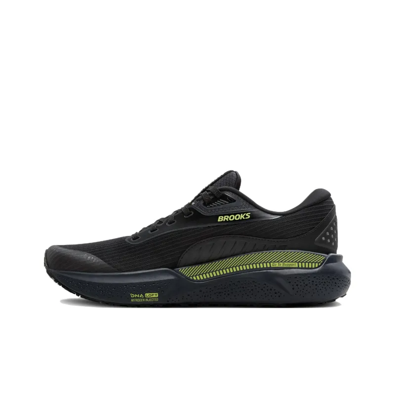 Brooks Adrenaline GTS 24 Wear resistant And Waterproof Low Top Casual Running Shoes Men's Black-1