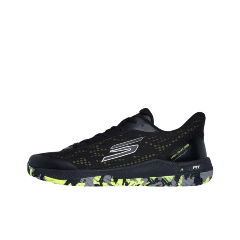 Skechers Viper Court Pro Anti-Slip Wear-Resistant Low-Top Training Shoes Men's Black-0