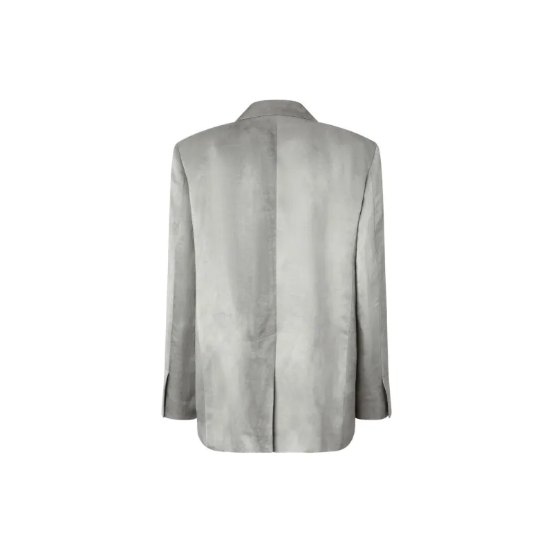 PINKO For You Single Breasted Slub Satin Blazer-1