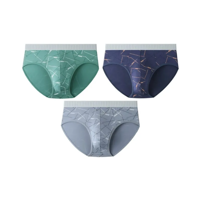 Qiao Ni Tong Underpants Men's 3 Pack-7