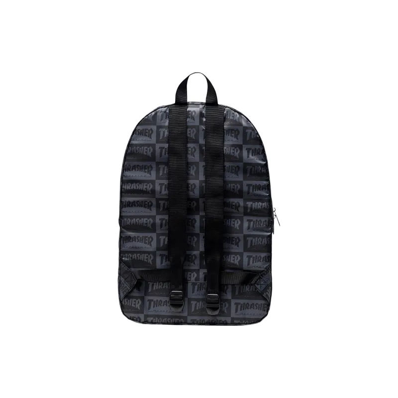 Thrasher Herschel Collaboration Elasticity Tear-Resistant Backpack Regular Men's Black Gray Color-1