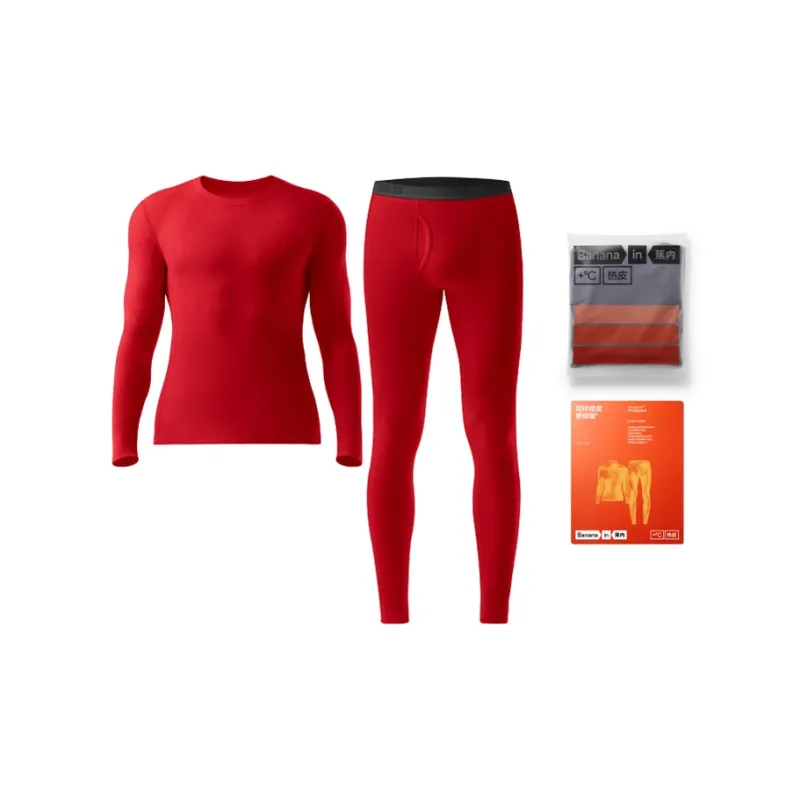 Bananain Red Plan Series Thermal Set Unisex-83