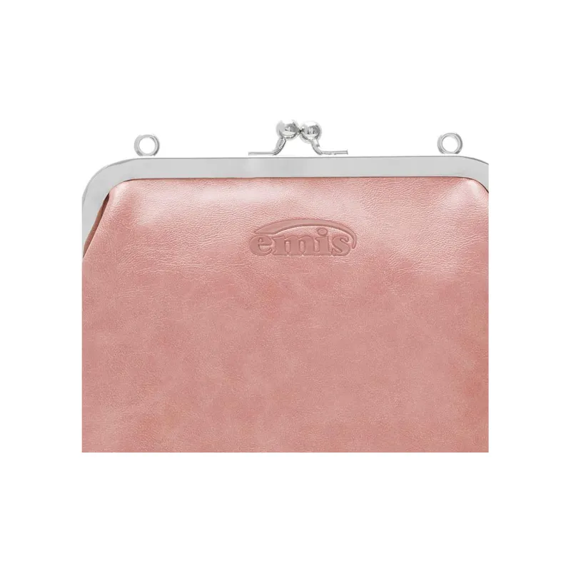 Emis Polyurethane Shoulder Bag Women's Pink-4