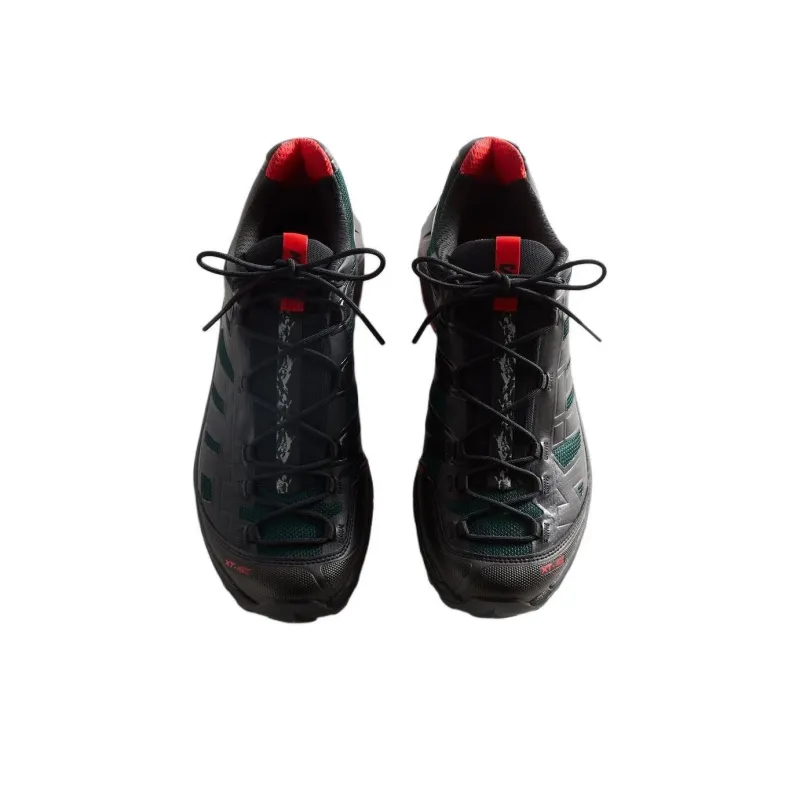 KITH x SALOMON Anti Slip Wear Resistant Low Top Casual Running Shoes Unisex Black Green-2