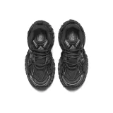 chain-detail leather boots Black