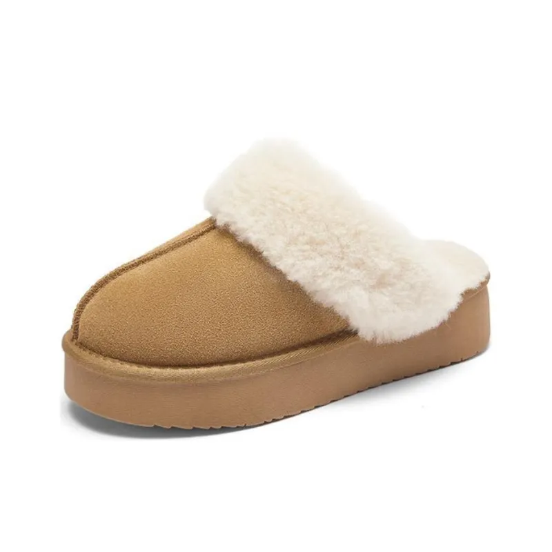 DAPHNE Abrasion Resistant Slip Resistant Wrap toe Slippers Women's Chestnut-1