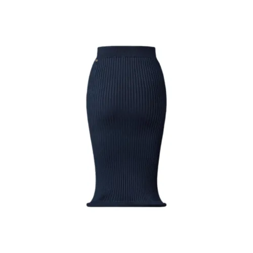 LOUIS VUITTON SS25 Casual Long Skirts Women's Dark Blue